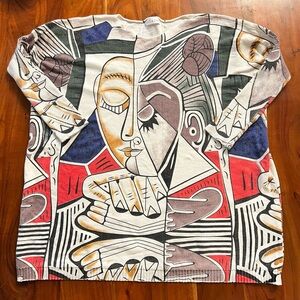 Women’s abstract sweater top